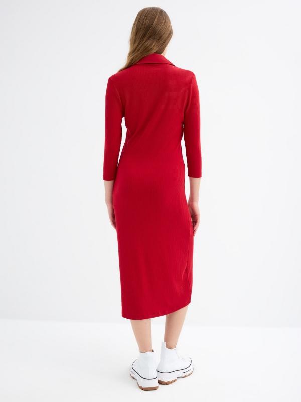 In side Vestido midi manga larga Libre de impuestos