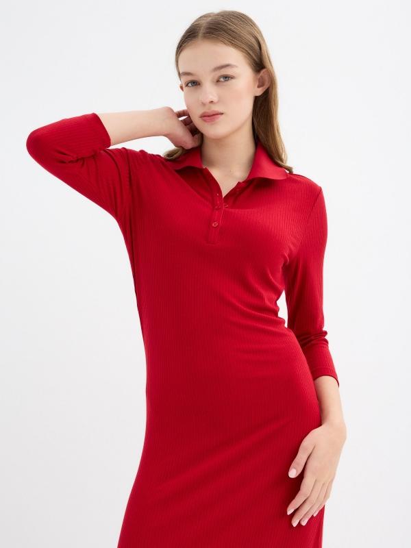 In side Vestido midi manga larga Libre de impuestos