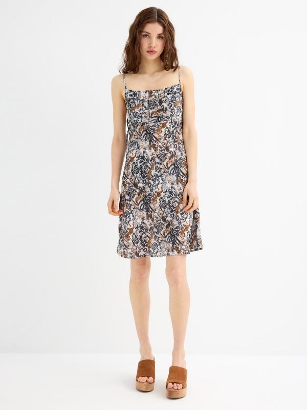 In side Vestido mini animal print Oferta exclusiva