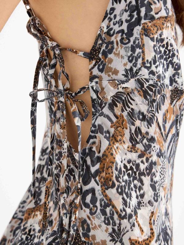 In side Vestido mini animal print Oferta exclusiva