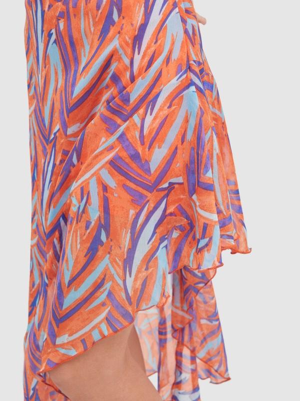 In side Vestido midi asimétrico con tirantes Grandes ahorros