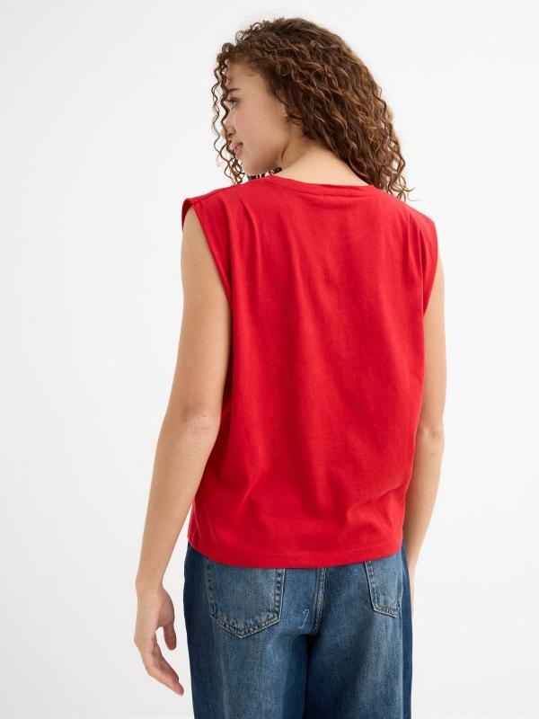 In side Camiseta sin mangas estampada Ofertas