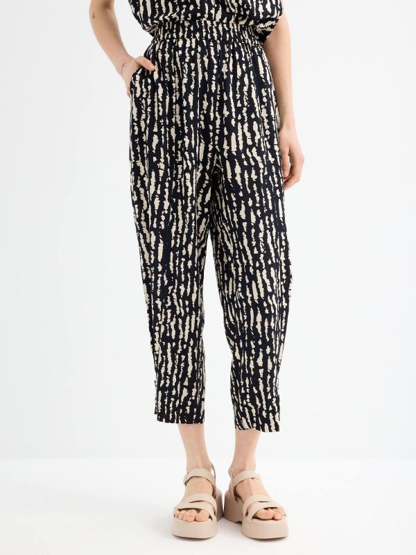 In side Pantalón fluido estampado Tienda