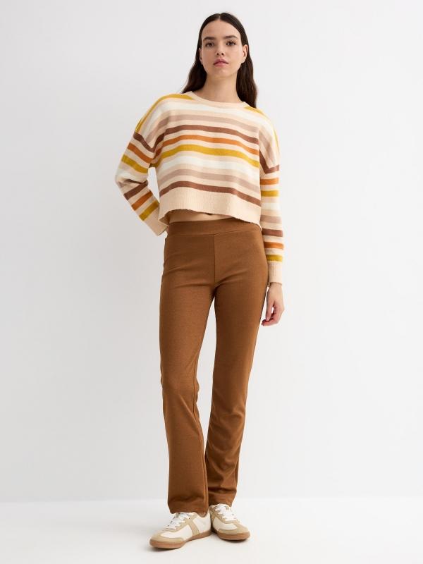 In side Pantalón de vestir cintura elástica Envío gratis
