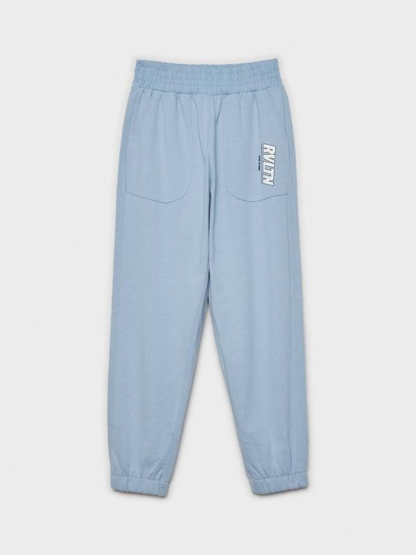 In side Pantalón jogger azul estampado Oferta especial