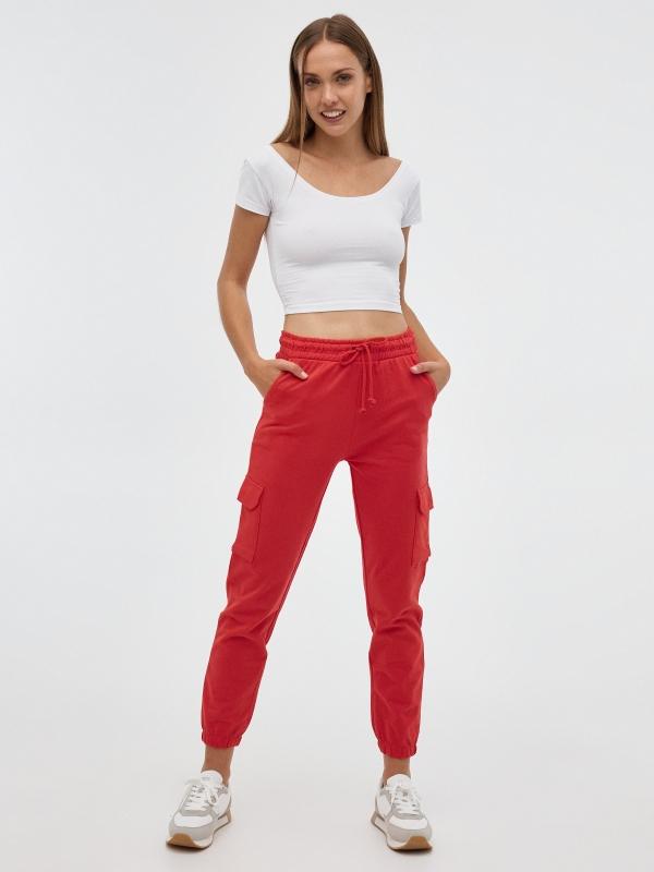 In side Pantalón jogger felpa