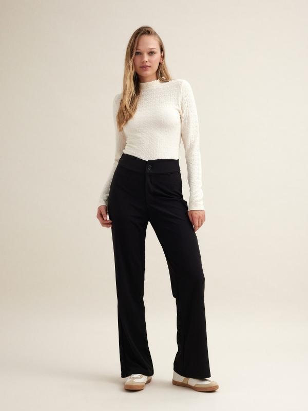 In side Pantalón elástico wide leg