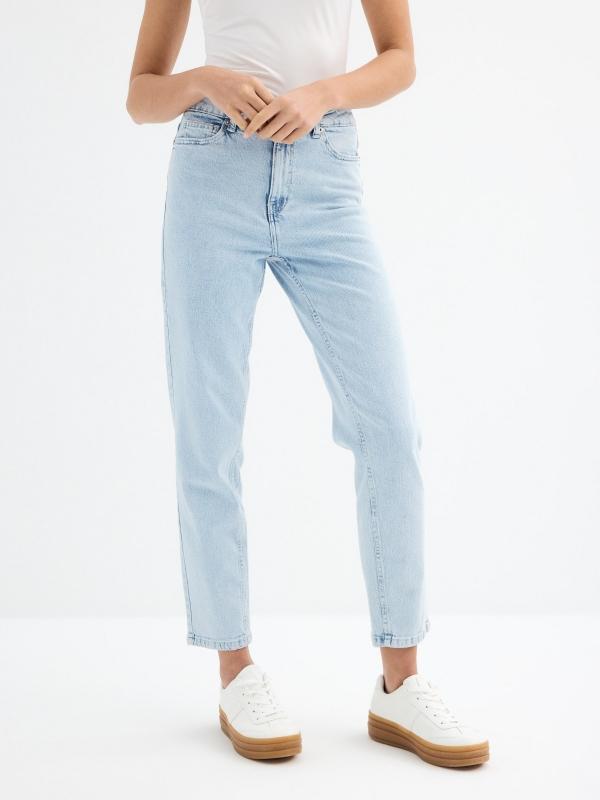 In side Jeans mom azul claro Limitado a 3 días