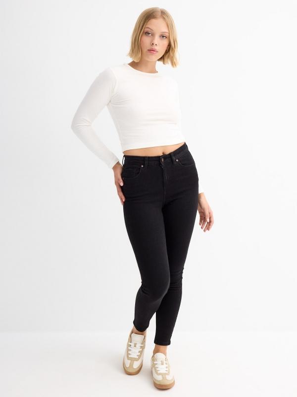 In side Jeans skinny negros push up Precios de Black Friday