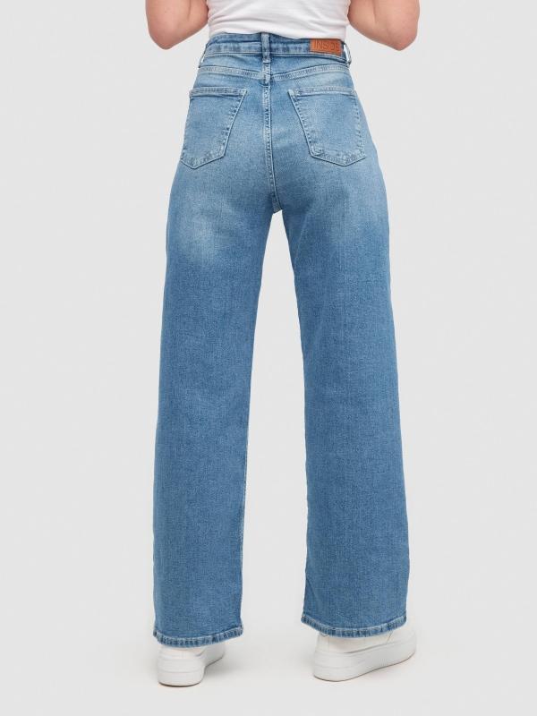 In side Jeans wide leg pinza Descuentos del mes