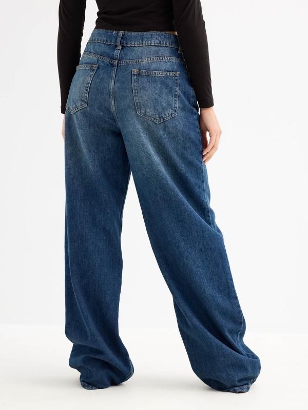 In side Jeans Wide Leg de tiro alto Descuento por venta flash