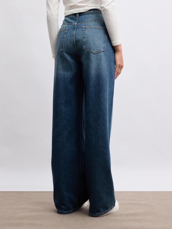 In side Jeans Wide Leg de tiro alto Precio ultrabajo