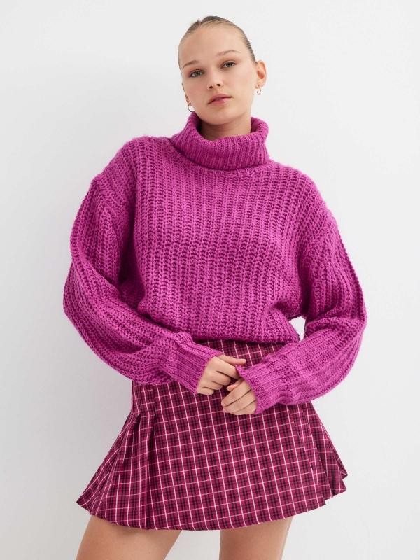 In side Jersey punto cuello vuelto