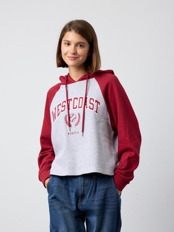 In side Sudadera capucha bordado Oferta exclusiva