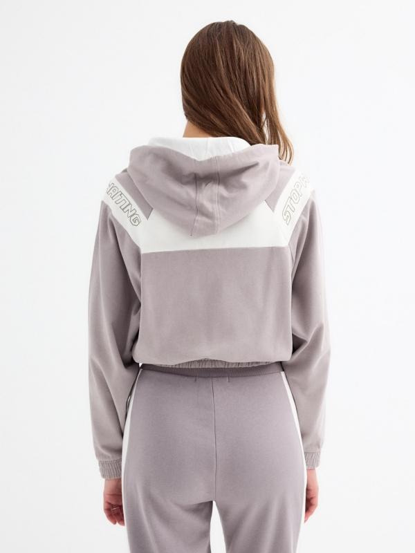 In side Sudadera gris con capucha Ofertas especiales