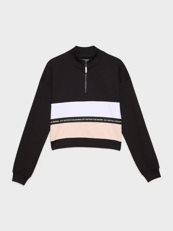 In side Sudadera crop con cremallera Outlet online