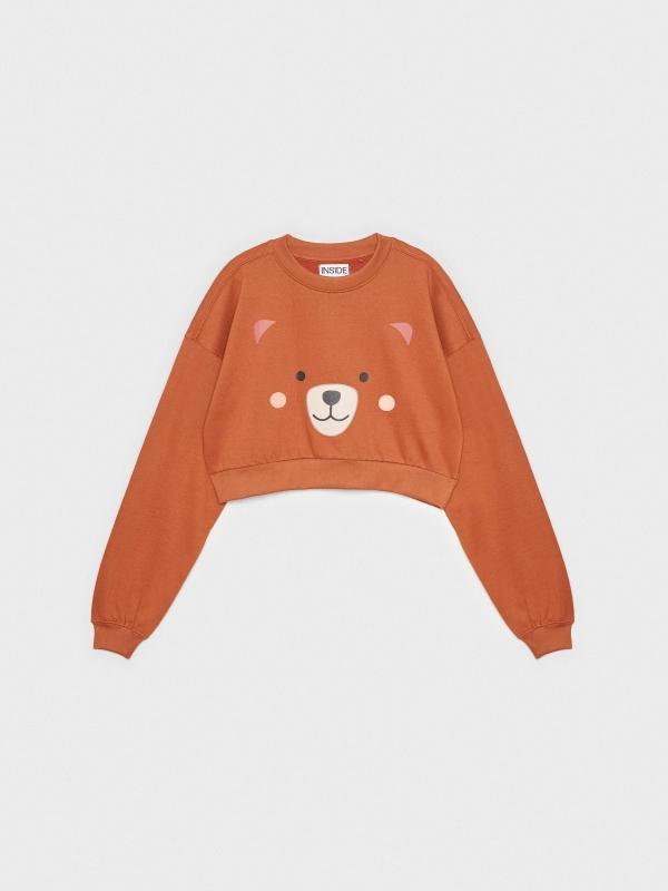 In side Sudadera crop osito Venta caliente