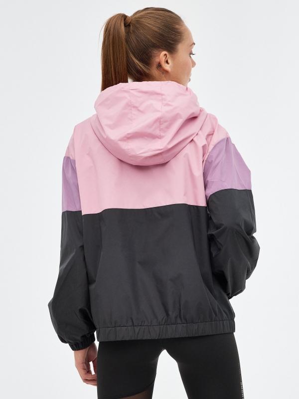 In side Cazadora colorblock rosa Rebajas baratas