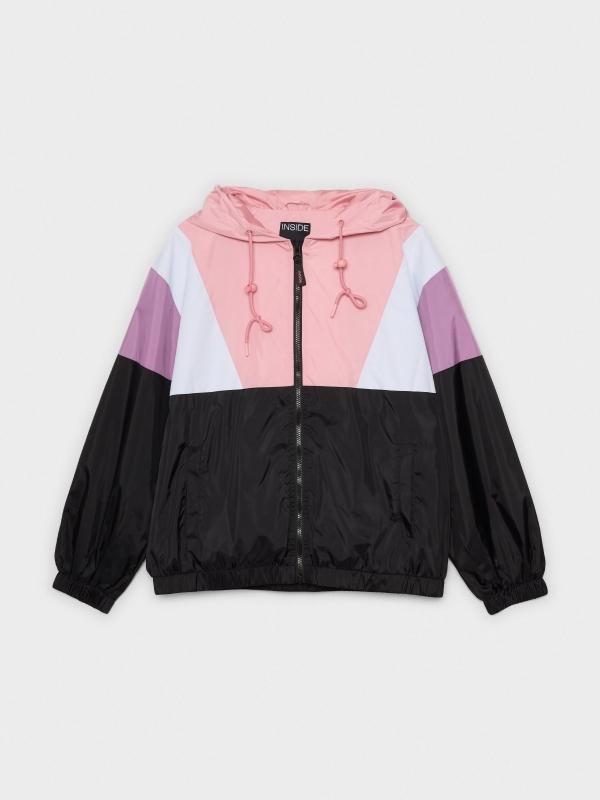 In side Cazadora colorblock rosa Rebajas baratas