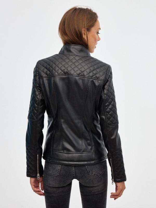 In side Cazadora biker efecto piel Rebajas de fábrica