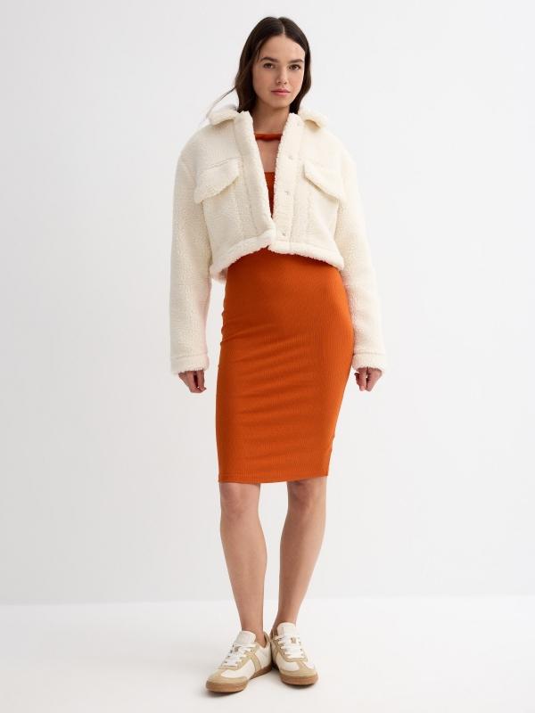In side Abrigo crop de borrego COMPRAR AHORA