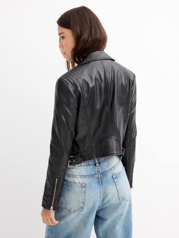In side Cazadora biker efecto piel bolsillos Oferta especial de fábrica