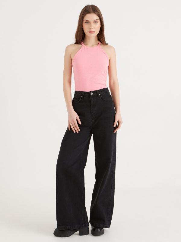 In side Camiseta básica cuello halter En oferta