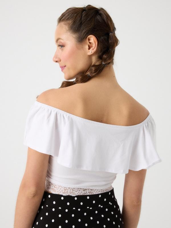In side Top bardot volante Ofertas de temporada