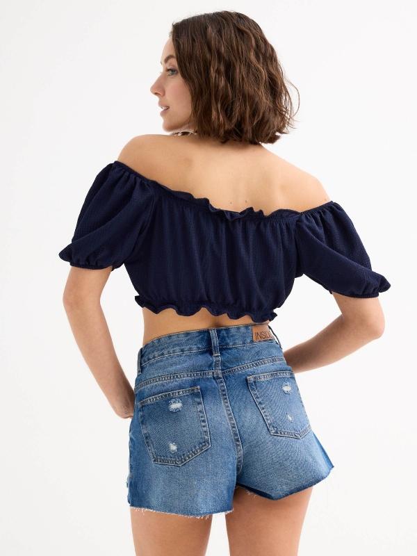 In side Shorts denim rotos Ofertas