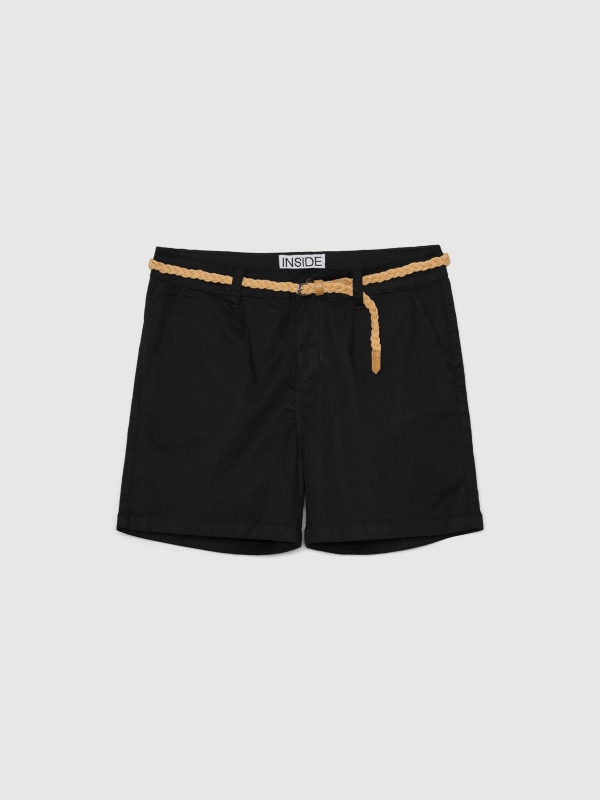 In side Bermuda con cinturón Venta caliente