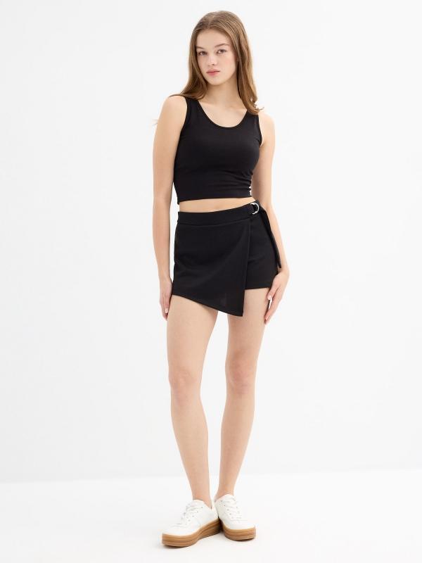 In side Falda pantalón hebilla metálica En oferta