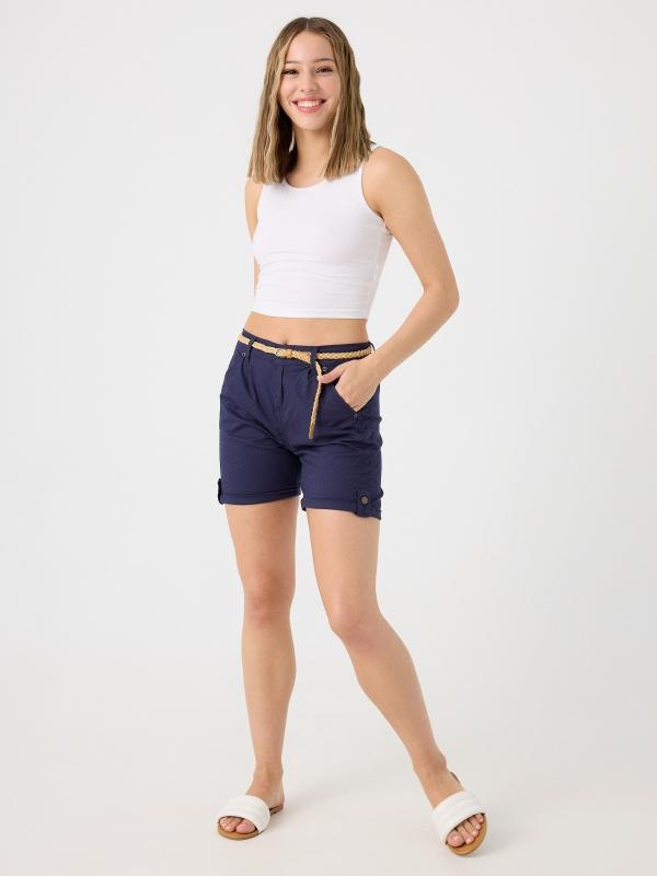 In side Short cinturón trenzado Gran oferta