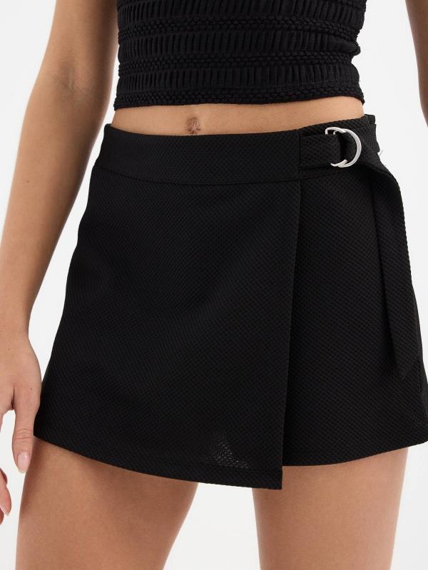 In side Falda pantalón hebilla metálica Rebajas de fábrica