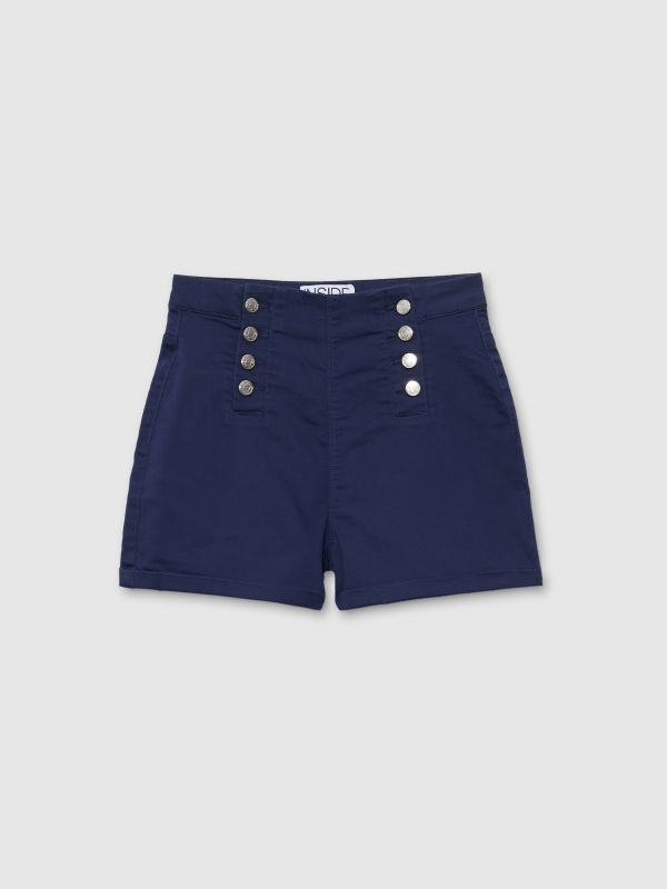 In side Short tiro alto botones