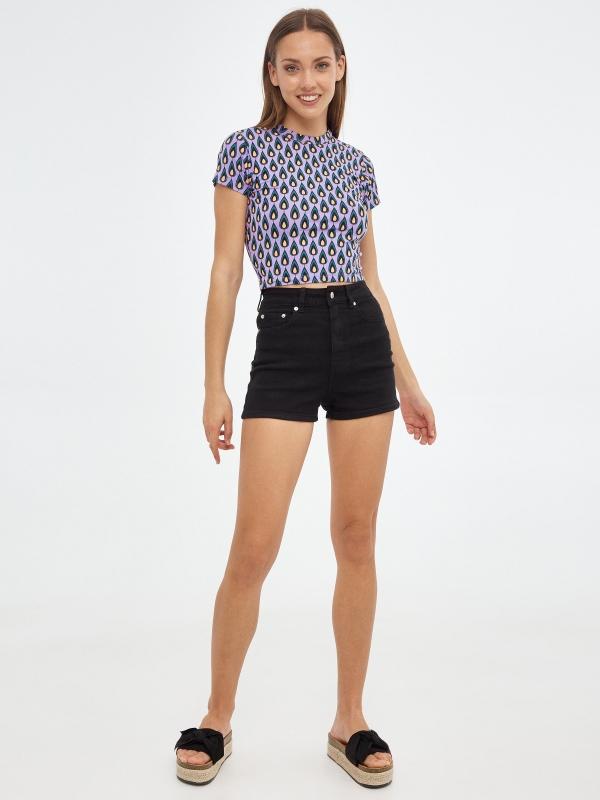 In side Shorts slim high rise Tienda
