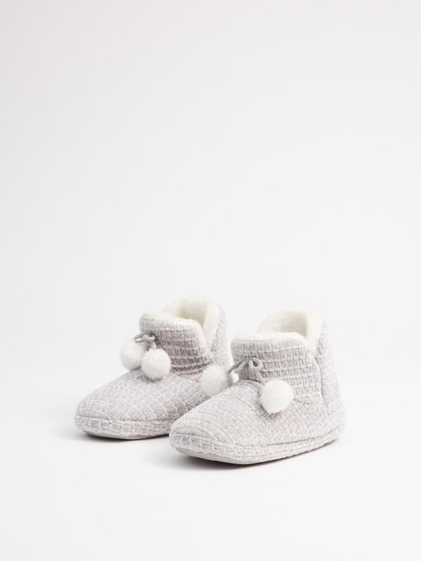In side Zapatillas de casa botín chenilla Limitado a 3 días