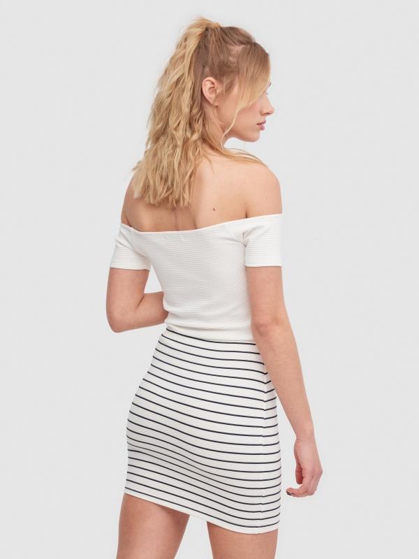 In side Falda entallada rayas Descuento por venta flash