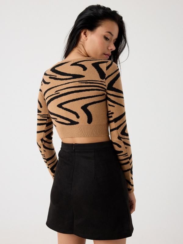 In side Falda negra antelina Precio ultrabajo