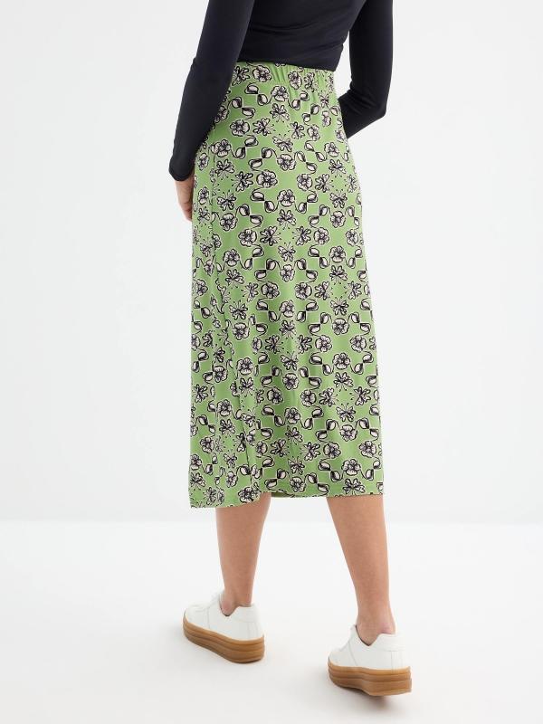 In side Falda midi estampado floral 2025