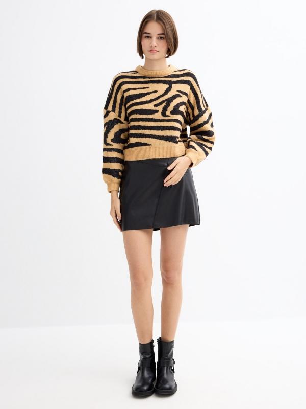 In side Falda mini efecto piel Rebajas