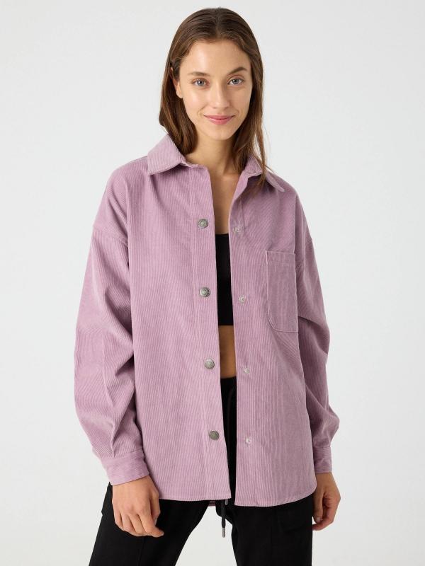In side Sobrecamisa pana lila