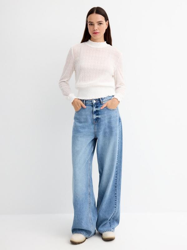In side Blusa blonda Rebajas top