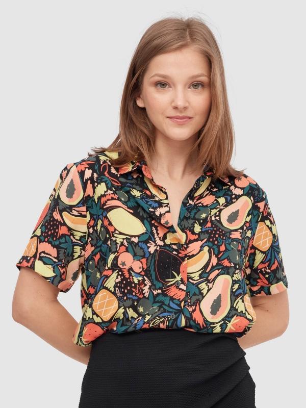 In side Camisa frutas