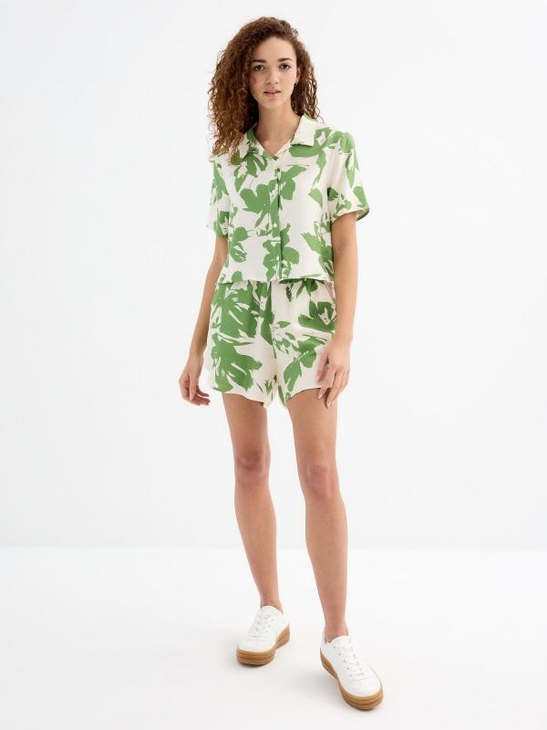 In side Camisa crop manga corta estampado COMPRAR AHORA