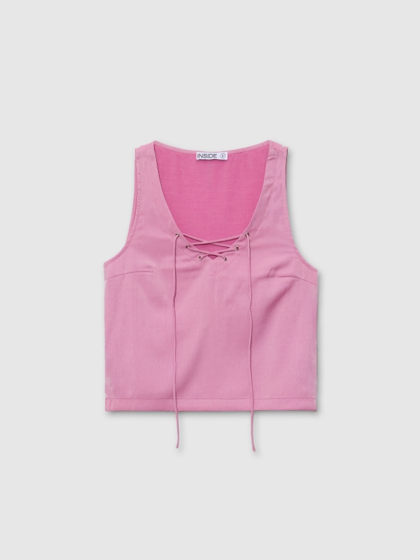 In side Blusa rosa cordones Precio de fábrica