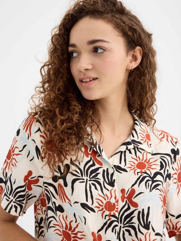 In side Camisa crop veraniega Oferta especial de fábrica