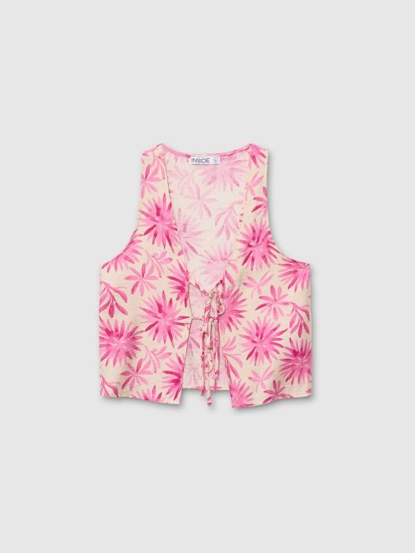 In side Blusa sin mangas lazos