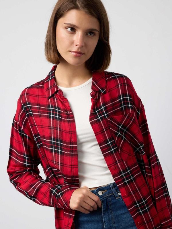In side Camisa de cuadros con bolsillo Superdescuento