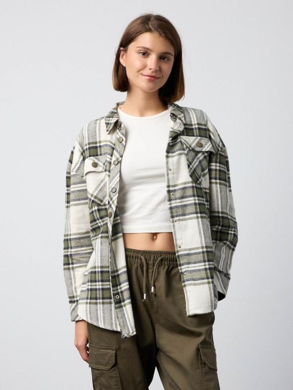 In side Sobrecamisa de cuadros