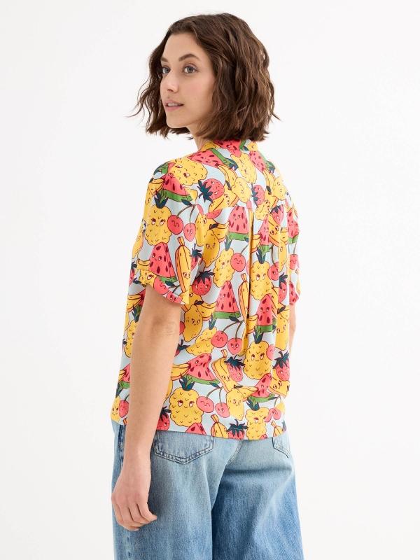 In side Camisa manga corta crop Frutas Liquidación